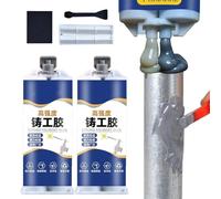 Heavy Duty Leak Sealing Welding Glue, Metal Glue Heavy Duty Waterproof, AB GlueWaterproof Sealant, Metal Epoxy, Cold Welding, Shockproof, 85g (2)