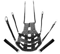 Heavy Duty Leather Bondage VIP Bondage Hammock Different Sex Swing Sling with Stirrups & Sling Rode Adult Sex Fun (Swing-03)
