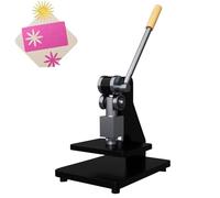 Heavy Duty Leather Flatbed Press,Manual Punching Machine,Adjustable Height,Modular Design for Die Cutting and Handmade Crafts,Press Fitting Work (Black)