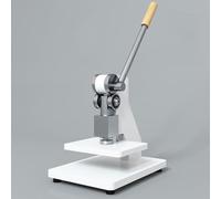 Heavy-Duty Leather Press, Manual Punching & Embossing Tool with 346° Feed, 3-Level Height Adjustment for Cutting, Flattening & Extrusion