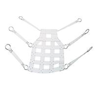 Heavy Duty Leather Sling Swing - Premium Quality with Stirrups and Secure Suspension Rings (White)