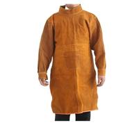 Heavy Duty Leather Welding Apron with Fire Resistant and Heat Insulation for Welder Protection Clothes Flame & Wear(85cm length)