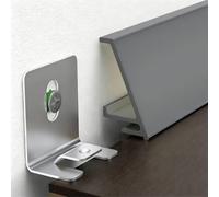 Heavy Duty Led Crown Molding Snap-on Install, Ceiling/Wall Washer Decor Trim with End Caps, Cuttable Led Channel for Indoor Decor - Easy to Install(Gray,1M(3.3FT))