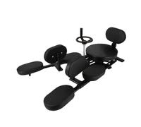 Heavy Duty Leg Stretcher with Wheels,Hip-Opening/Splits Flexibility Aid,0-210° Adjustable Stretching Equipment,Improve ,200kg Load Capacity(Black)