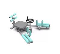 Heavy Duty Leg Stretcher,Yoga/Dance Hip-Opening Machine,0-240° Adjustable Stretching Equipment,with Sponge Cushion and Backrest,200kg Load Capacity(Blue)