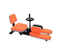 Heavy Duty Leg Stretching Training Machine,Hip-Opening And Split Aid,0-210° Adjustable Equipment,200kg Load Capacity,for Home Gym(Orange)