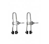 Heavy Duty Lever Action Grid Clamps, 2-Pack, Stainless Steel Rubber Tip Clamps for Suspended Ceiling Grid, Jewelry Making, Metalworking, Electronics & Crafts (2)