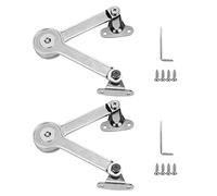 Heavy Duty Lid Hinges Soft Close Folding Stay Hinges for Cabinet Kitchen Wardrobe Open Soft Close Lid Stay Hinges