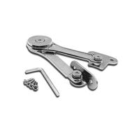 Heavy Duty Lid Stay Hinge for Storage Box, Adjustable Tension Easy to Install Lid Support Hinge, Soft Close Mechanism for Kitchen Cabinet Cupboard War