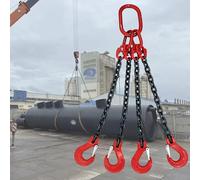 Heavy Duty Lifting Chains, 28T Rated Capacity Chain Sling, 9.8ft (3m) for Moving Heavy Equipment in Factory, Building Site, Harbor - Strong Load-Bearing, 61729 lbs