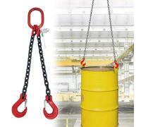 Heavy Duty Lifting Chains for Industrial Equipment, Customizable G80 Mn-Steel Engine Hoist Chains with Standard Marking, Ideal for Factory and Warehouse Use