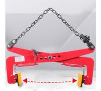 Heavy Duty Lifting Clamps, Adjustable Horizontal Plate Clamp,Heavy Duty Red Granite Lifting Clamp with Chain - 1760 lbs Capacity Stone Lifting Fixture for Plates & Curbs - Durable and Reliab