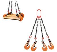Heavy Duty Lifting Clamps, Adjustable Horizontal Plate Clamp,Lifting Chains,Horizontal Plate Lifting Clamp, Heavy Duty Manganese Steel Chain, for Industrial Hoisting,1m Chain