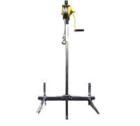 Heavy-Duty Lifting Crane Tool For Air Conditioner Assembly, Galvanized Folding Bracket With 10/15M Self-Locking Manual Winch,20M