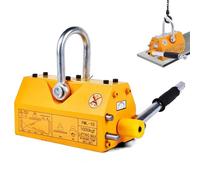 Heavy Duty Lifting Magnet for Hoist and Shop Crane, Permanent Magnetic Lifter for Plate Steel and Round Bar, High Capacity