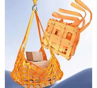 Heavy Duty Lifting Net Straps, Flat Nylon Sling Hoisting Net, Rope Lifting Nets, Cargo Hoist Net For Safe Moving & Lifting In Industrial Applications(1 X 1M/Mesh 10cm/Load 2t)
