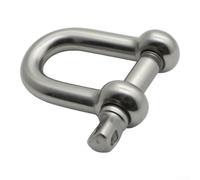 Heavy Duty Lifting Shackle 10mm High Strength(M5 (D type)) | 375kg work load, 1500kg breaking strength, 6mm pin, rust resistant, for ideal for lifting gear