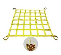 Heavy Duty Lifting Sling Net, Nylon Webbing Cargo Net for Truck and Trailer, Rigging Strap for Lifting and Towing