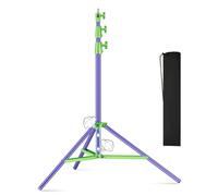 Heavy Duty Light Stand 9.1ft/280cm All Metal Tripod Stand Max Loading:10KG Air Pressure Buffer Photography Light Stand with 1/4” to 3/8” Screw Adapter for Strobe,Ring Light, Monolight, Softbox