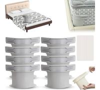 Heavy Duty Lock Bed Sheet Holders - Securely Holds Sheets in Place, Universal Fit Beds Corner Straps for All Mattress Sizes (Single/Double/King) No-Slip Fitted Sheet Clips (8, Gray)