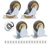 Heavy Duty Lockable Swivel Casters with Brake - Industrial Furniture Wheels, High Load Capacity for Workbench & Equipment, Smooth Mobility & Stability