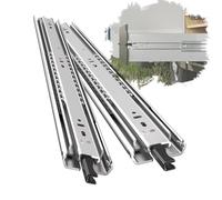 Heavy Duty Locking Drawer Slides - 10-40 Inch Side Mount Rails, Full Extension Tool Box Runners, 18 inch (450mm) Glide Tracks for Smooth Operation