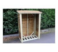 Heavy Duty Log Store - L60 x W120 x H180 cm - Min. Assembly Required Churnet Valley Garden Furniture Ltd Brown One Size