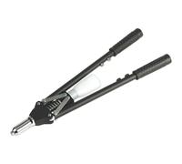 Heavy Duty Long Arm Riveter with Collection Bowl - Adjustable Nozzle Rivet Gun