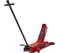 Long Reach High Lift Trolley Jack - 3 Tonne Capacity - 670mm Max Height - Red