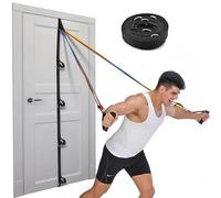 Heavy Duty Loop Door Anchor Strap for Resistance Bands Exercises, Multi Point Anchor Gym Attachment, Portable Door Band Resistance Workout Equipment for Home Fitness Training Physical
