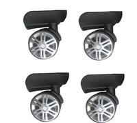 Heavy Duty Luggage Wheel Replacement Mute Trolley Casters 360 Degree Suitcase Rubber 60x12mm 4pcs/Set Trolley Casters