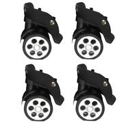 Heavy Duty Luggage Wheel Replacement Trolley Casters 360 Degree Suitcase Rubber 60x12/55x12mm 4pcs/Set