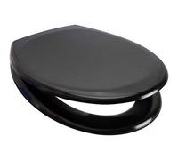 Heavy Duty Luxury 18" Soft Close Quick Release Toilet Seat Black Oval Anti Slam