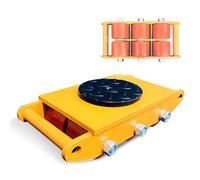 Heavy Duty Machinery Mover, 3000LBS Capacity for Equipment Relocation, Steel Wheel Design, Ideal for Industrial Use and Factory Moves