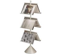 Heavy Duty Magazine Rack With Tapered Base for Office, Foyer, and Reading Corner - Durable Metal Literature Display