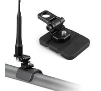 Heavy Duty Magnetic Antenna Mount with 360° Rotation for Curved & Flat Surface, Universal Aluminum Whip Flag Off-Road Light Bracket Rubber-Coated No-Scratch Base for UTV, RV, Cruise, Jeep, ATV