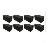 Heavy Duty Magnetic Curtain Weights 16pcs Windproof Rust for proof Plastic Coated Curtain Weights for Outdoor No for sew Magnetic Drapery Weights Easy Install 16pcs Strong Hold Outdoor Curtain (black)