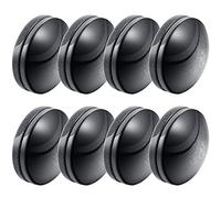 Heavy Duty Magnetic Curtain Weights - Plastic Covered Magnets, No Sew, Avoid Blowing, Work for Drapery & More (Black, 8 Sets)