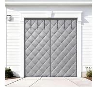 Heavy-Duty Magnetic Garage Door Cover - The Wintern Draft Stopper to Block Cold, Save Energy Reduce Noise, Waterproof Insulated Curtain Kit 210 215 244 275 365 490cm(Gray,290x280cm)