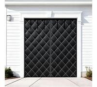 Heavy-Duty Magnetic Garage Door Cover - The Wintern Draft Stopper to Block Cold, Save Energy Reduce Noise, Waterproof Insulated Curtain Kit 210 215 244 275 365 490cm(Black,400x280cm)
