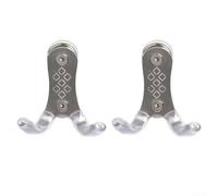 Heavy Duty Magnetic Hook For Coffee Portafilter Handle Storage On Espresso Machine Stainless Steel Bar Accessory Organizer Silver 2 Pack(1)