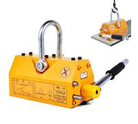 Heavy Duty Magnetic Lifter 1000kg Steel Plate Lifter,100kg | N42 neodymium core with 2.5x safety factor and U-groove design for steel plates and round bars