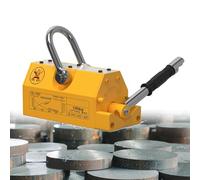Heavy Duty Magnetic Lifter 600kg Pulling Capacity Neodymium Steel Lifting Magnet with Release, Permanent Lift Magnets for Hoist, Shop Crane, Block, Board