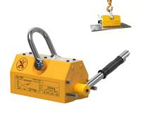 Heavy Duty Magnetic Lifter, 880LBS Neodymium Lift Magnet for Lifting Plates and Round Bars, Permanent Magnet with Quick Release, Ideal for Industrial Use