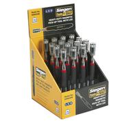 Heavy-Duty Magnetic Pick-Up Tool with LED 3.6kg Capacity Display Box of 16 - Sea