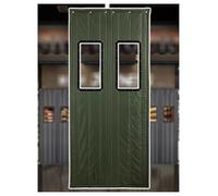 Heavy Duty Magnetic Strip Door Curtain, Commercial Grade Freezer Wind Barrier for Warehouse, Walk-in Cooler & Industrial Use(Green,W70xh230cm)