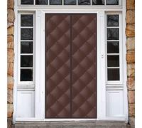 Heavy Duty Magnetic Thermal Insulation Door Curtain Windproof Cold Air Screen for Kitchen Warm & Cold Resistant 120x220cm Brown Stop Drafts & Save Energy
