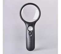 Heavy-Duty Magnifying Glass with Light | 3x & 45x Magnification | Scratch-Proof Lens | Handheld | Lightweight | For Seniors with Macular Degeneration, Adults with Hobbies & Kids with Curiosity