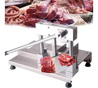 Heavy Duty Manual Bone Cutter with Steel Blade for Beef Goat Pig Fish Butchering, Includes Meat Tray for Efficient Chopping