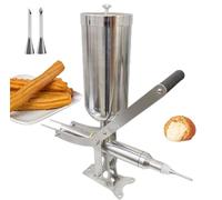 Heavy Duty Manual Churros Machine, Stainless Steel Churros Maker for Restaurant, Filling Cream Jelly Donuts Latin Fruit Longbeak